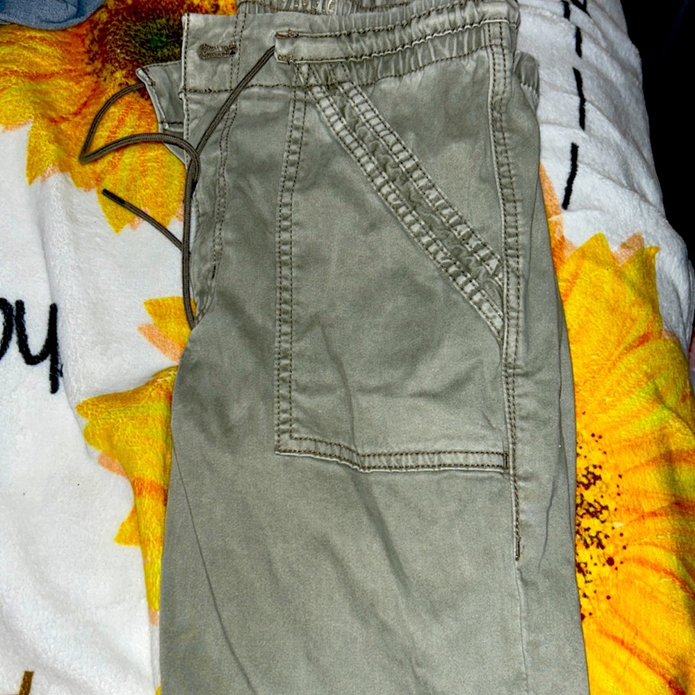 american eagle green jogger jeans size 8
